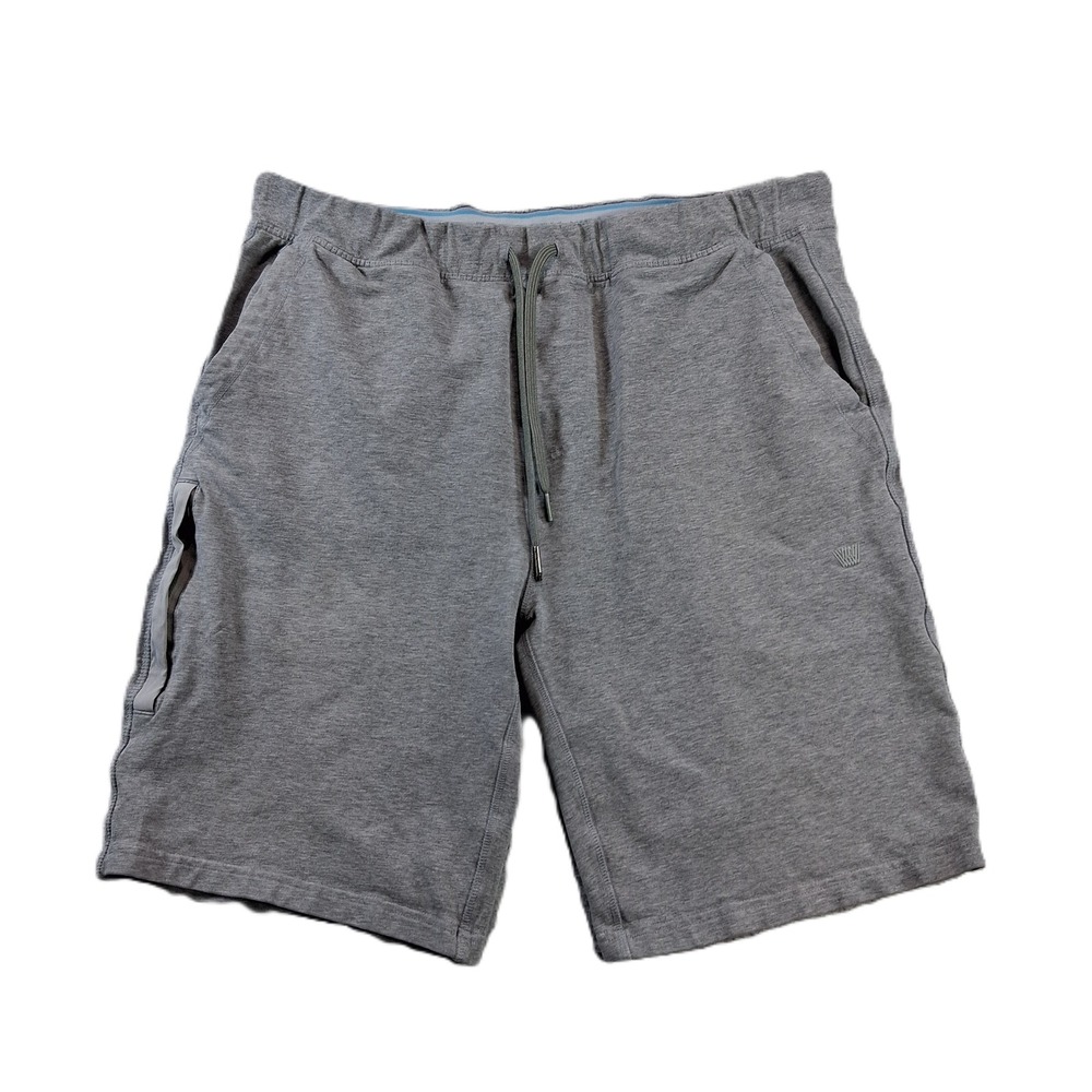Mack Weldon Shorts Mens Large Gray Casual Lounge Ace Sweatshorts Pockets